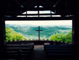 Pretty Place Chapel on the NC/SC border. Though strangers to me sat there on the front row taking it in, I prayer right there at that cross. One of the best moments in my life.